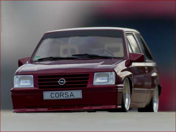 1:18 Opel Corsa A Sprint SR 1983 DunkelRot = inkl OVP